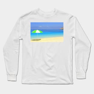 Sun, Sea, Shade and Shadow - Myrtos Beach Long Sleeve T-Shirt